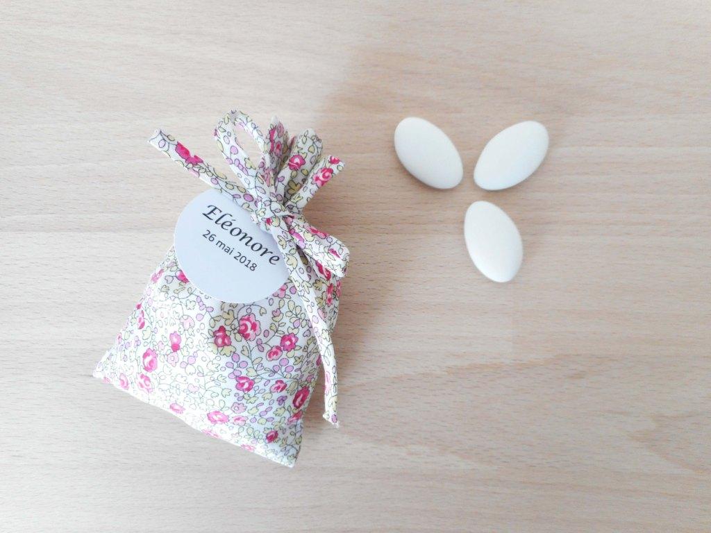 Ballotin à dragées Liberty Eloïse rose – Image 2