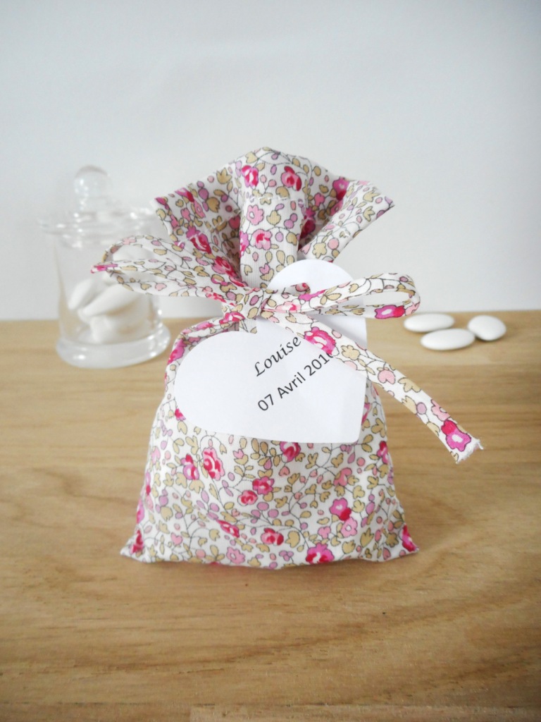 Ballotin à dragées Liberty Eloïse rose – Image 4